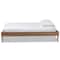 Baxton Studio Marieke Vintage French Inspired Ash Walnut Finished Wood Twin Size Platform Bed Frame 180-11180-Zoro - alternate 2
